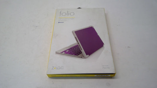 ZAGG Folio Case Hinged & Bluetooth Keyboard for Apple iPad Air 1st Gen-Orchid