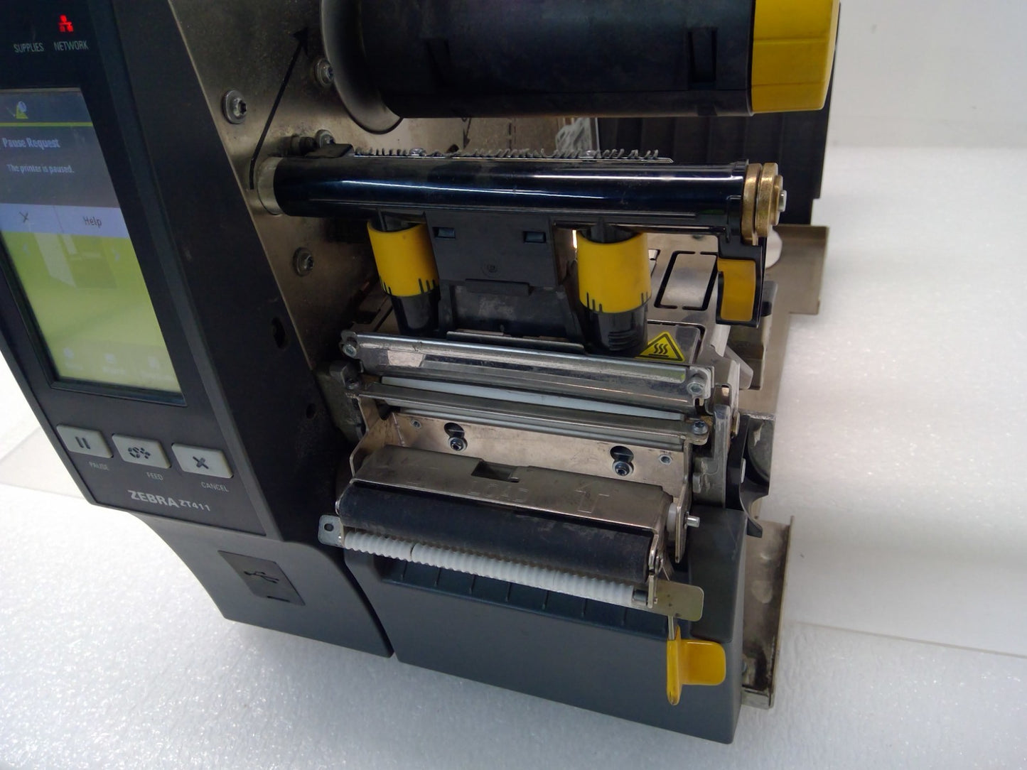 Zebra ZT411 Thermal Transfer & Direct Label Printer W/ Peeler *Read details*