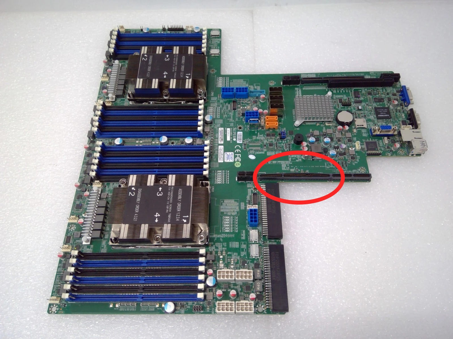 Supermicro X11DPU-V Dual Socket LGA-3647 24 DIMM Server Ultra System Board*Read*