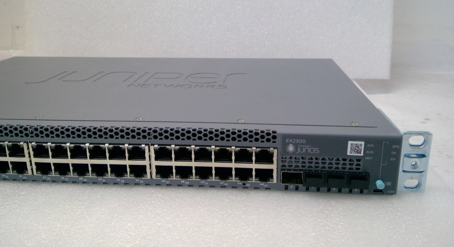 Juniper Networks EX2300-48T Ethernet Switch 48 x 1Gb RJ-45 +4x 1/10Gb SFP+ Ports