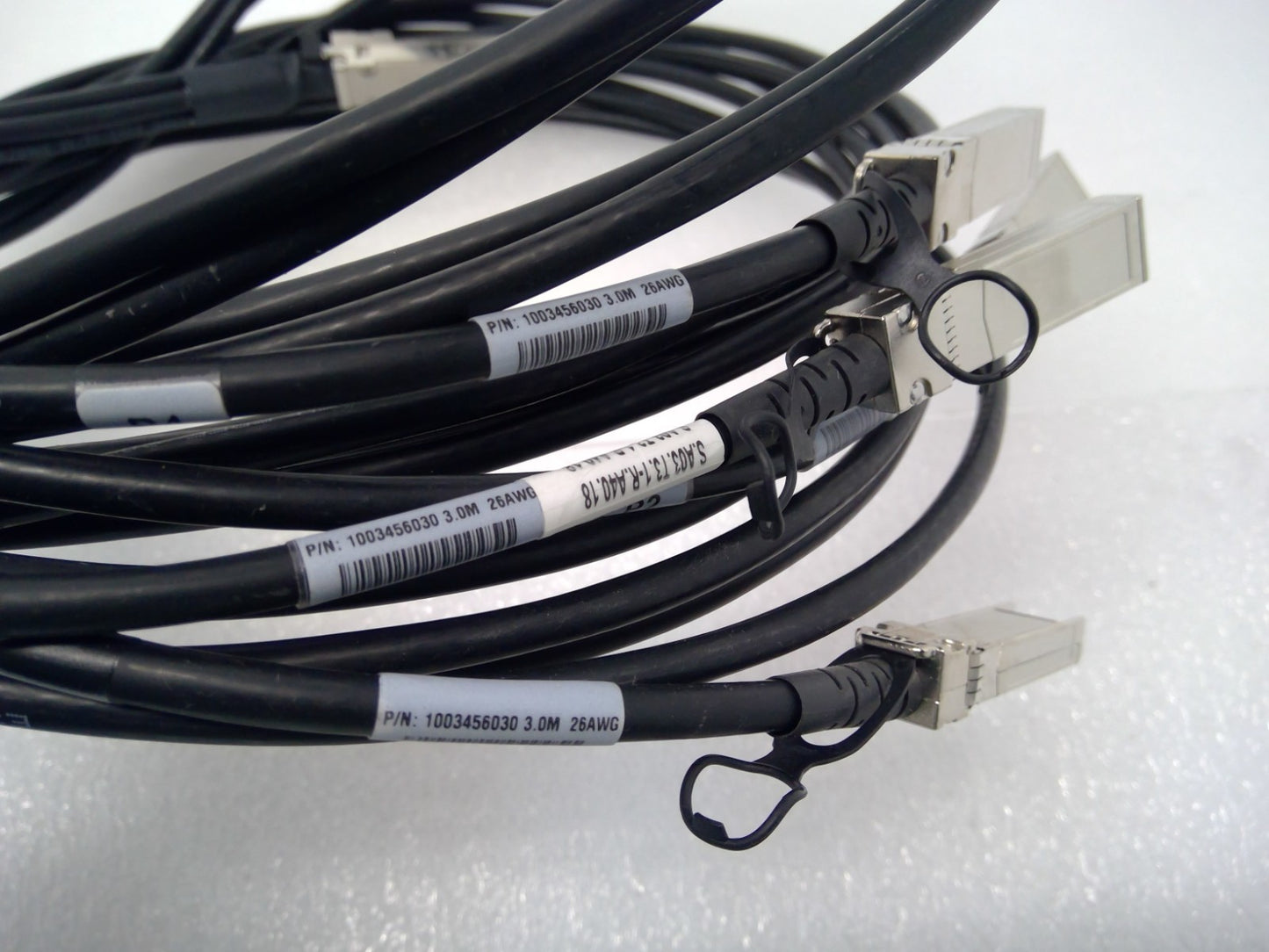 Molex 1003456030 100G QSFP28 to 4x 25G SFP28 DAC Breakout Cable 3M LSZH Used