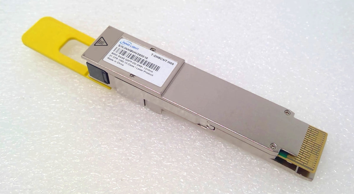 Innolight T-DH8CNT-N00 800G BASE QSFP-DD DR8+ 1310nm Transceiver Module.