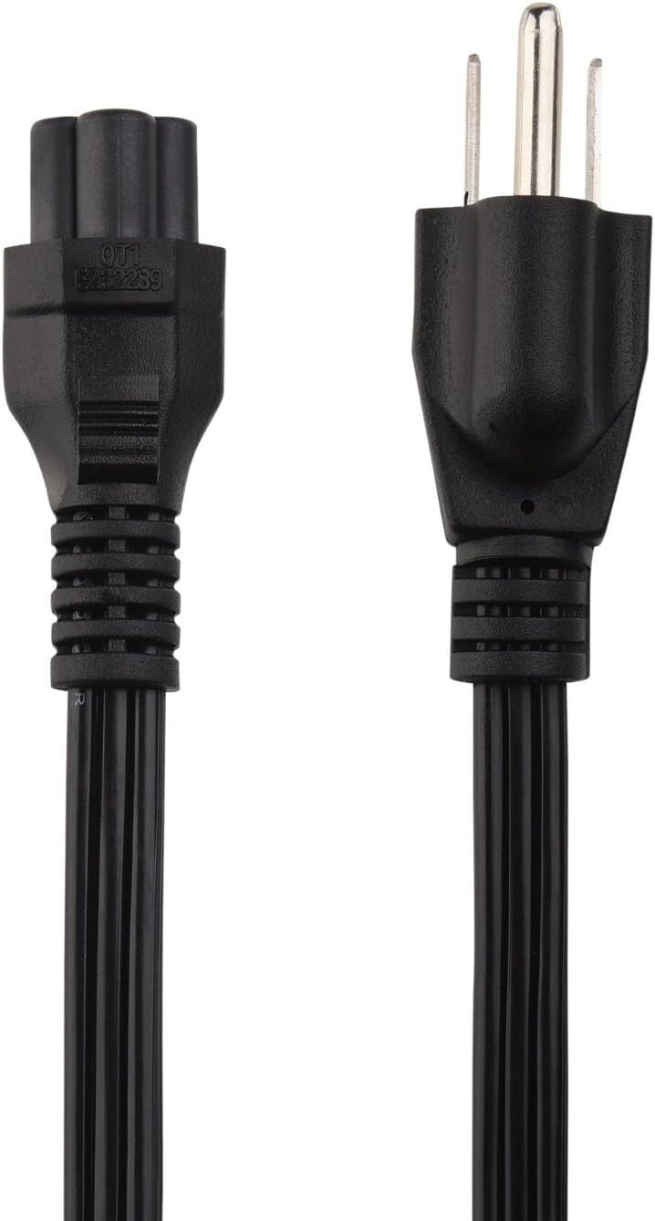3 Prong Mickey Mouse AC Power Cord 125v 250v 10Amp 18AWG IEC320 C5 to NEMA 5-15P