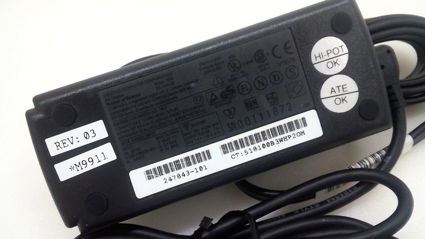 Genuine Compaq PA-1440-2C 18.85V 3. 2A  Ac Adapter for series 2912/PP100 Family