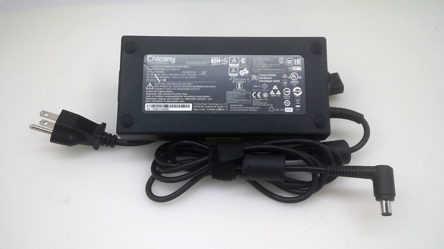 Original Chicony A12-230P1A Charger Power Supply - 230W 19.5V 11.8A 7.4*5.0mm