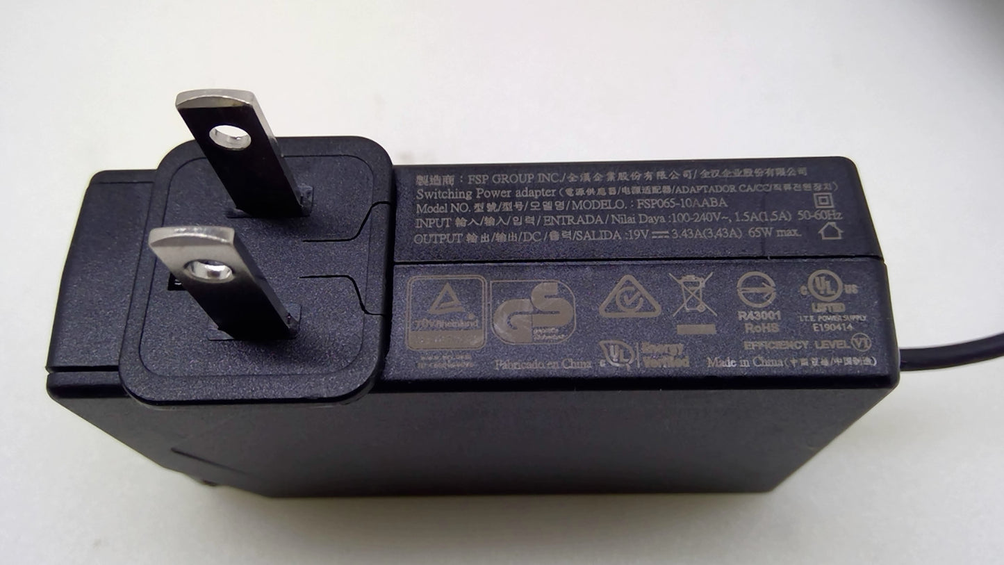 Genuine FSP FSP065-10AABA 65W 19V 3.42A AC Adapter Intel NUC 5.5x2.5