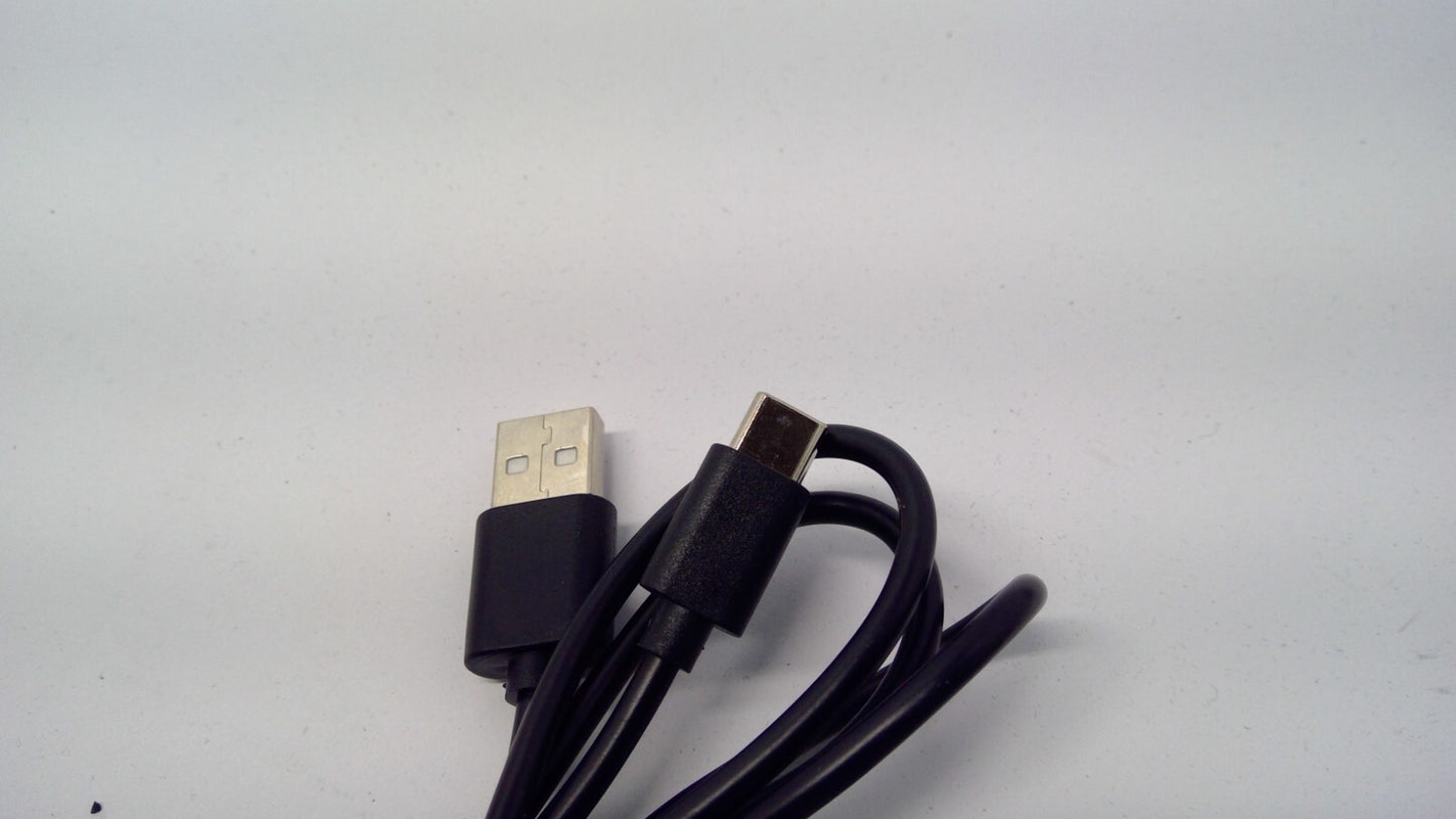 Lot of 5 USB-C to USB-A White Charging & Data Cable Black 40inch