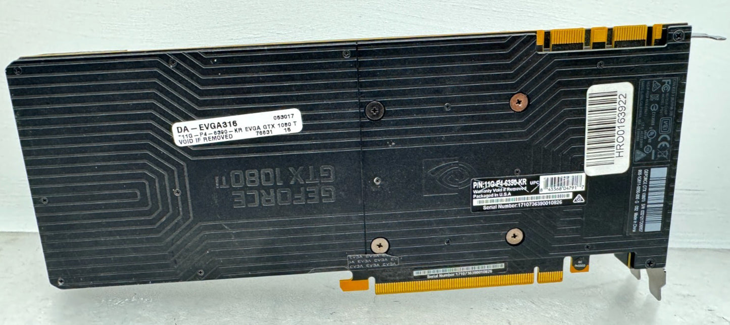 EVGA Nvidia GeForce GTX 1080 TI 11G-P4-6390-KR GDDR5 Graphics Card