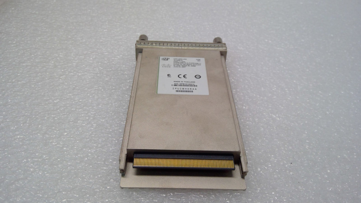 Cisco CFP-40G-LR4 40GBASE-LR4 10-2558-01 and OTU3 C4S1-2D1 CFP Module for SMF