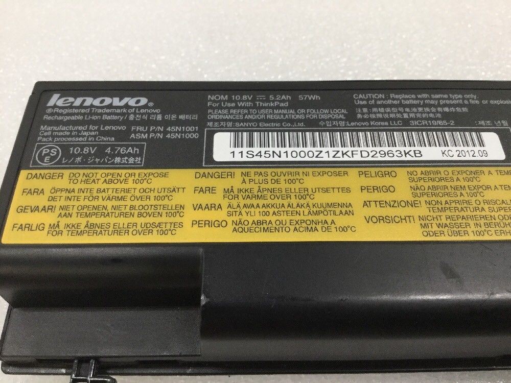 Original OEM Lenovo Thinkpad T530 T430 T430I W530 45N1001 42T4791 Battery 70+