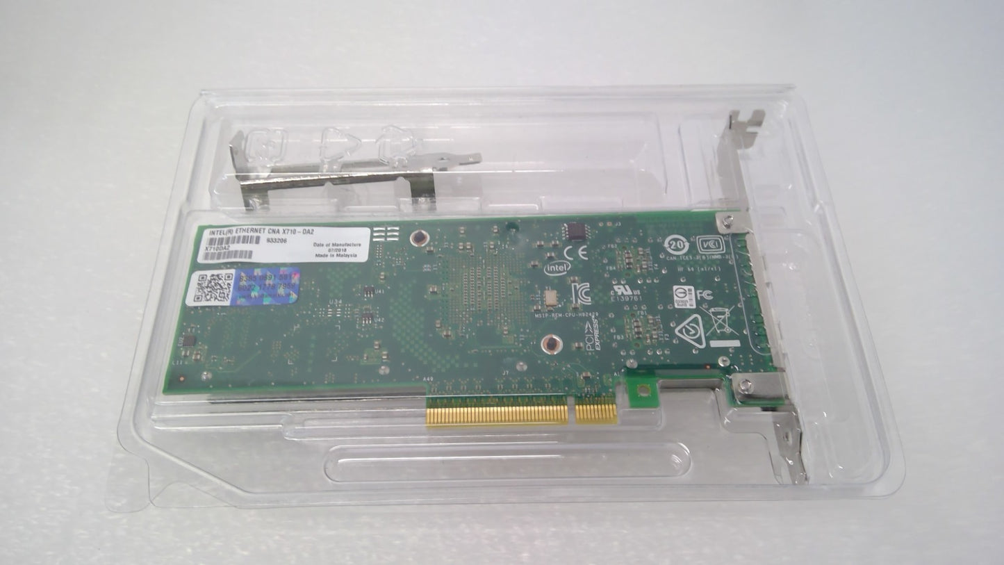 X710DA2 Intel X710-DA2 Dual Port 10Gb SFP+ Converged Network Adapter Card NIC