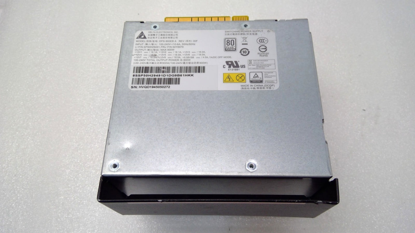 Lenovo ThinkStation P520 P720 Delta DPS-900EB 900W Power Supply 54Y8979