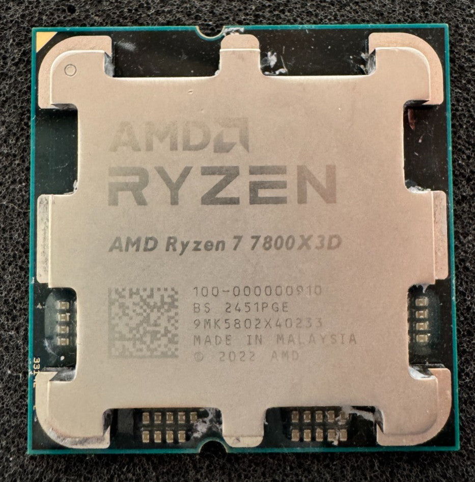 AMD Ryzen 7 7800X3D Desktop Processor 4.2GHz, 8-Core Socket AM5 Tested *READ*