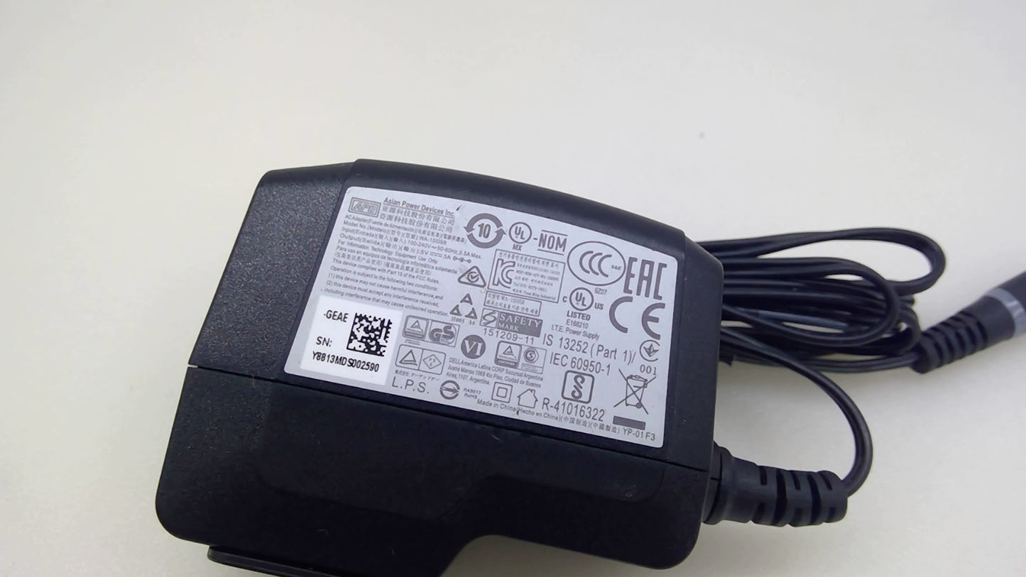 ADP WA-15I05R 15W 3A 5V AC/CD Power Supply Adapter