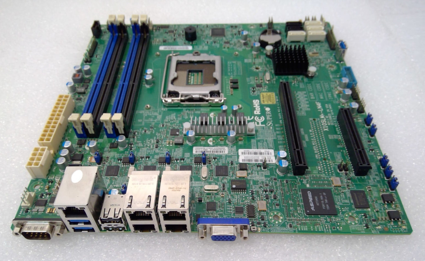 Supermicro X10SLM+-LN4F Intel LGA 1150 DDR3 Server Motherboard W/Hradsink