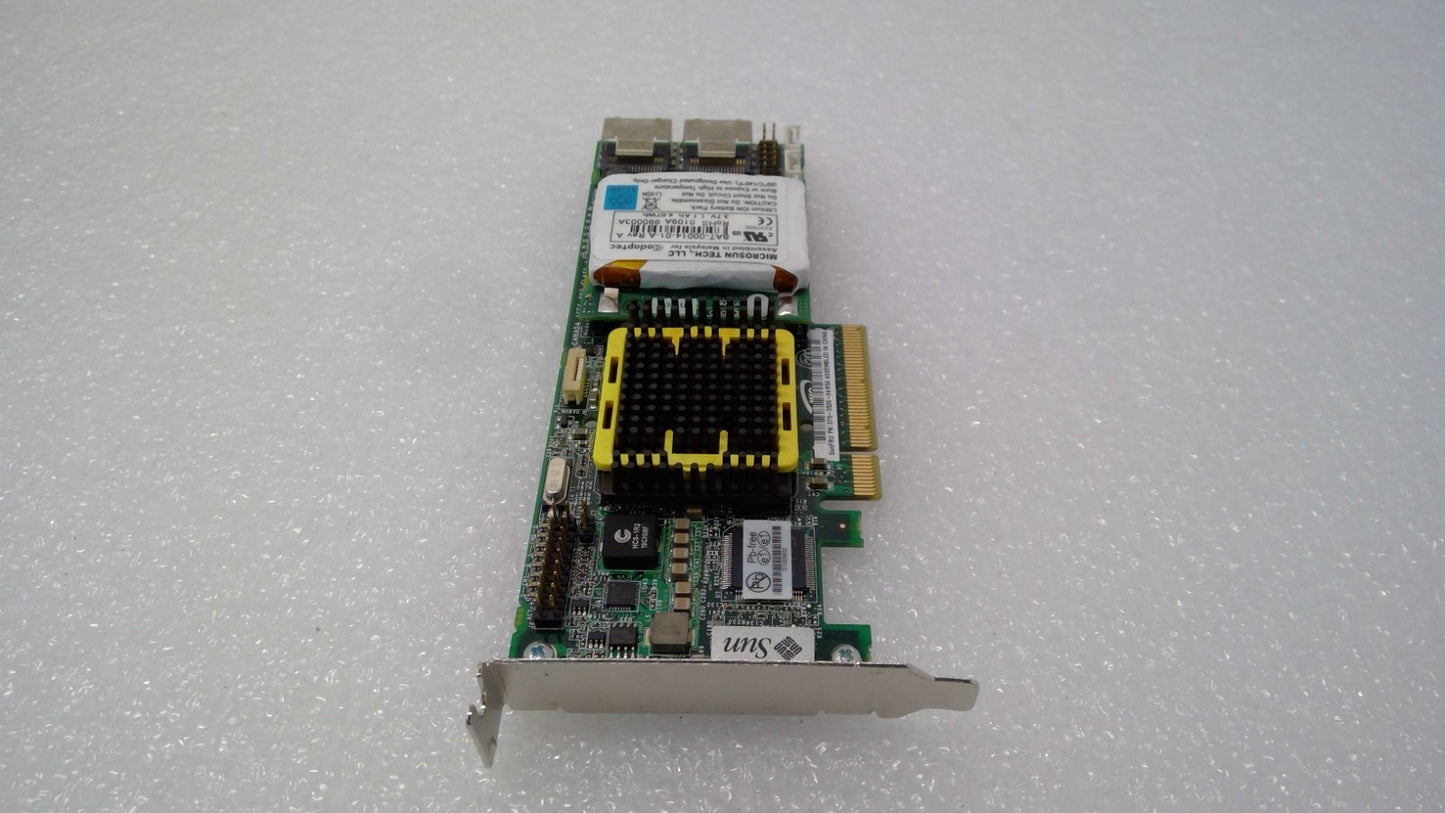 SUN CONTROLLER 375-3536-04 R50 256MB 8PORT SAS RAID PCIE BAT-00014-01 LOW PROFIL