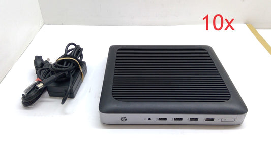 Lot of 10 HP t630 Thin Client AMD GX-420GI@2.0GHz/8GB RAM/16GB SSD w/ AC Adapter
