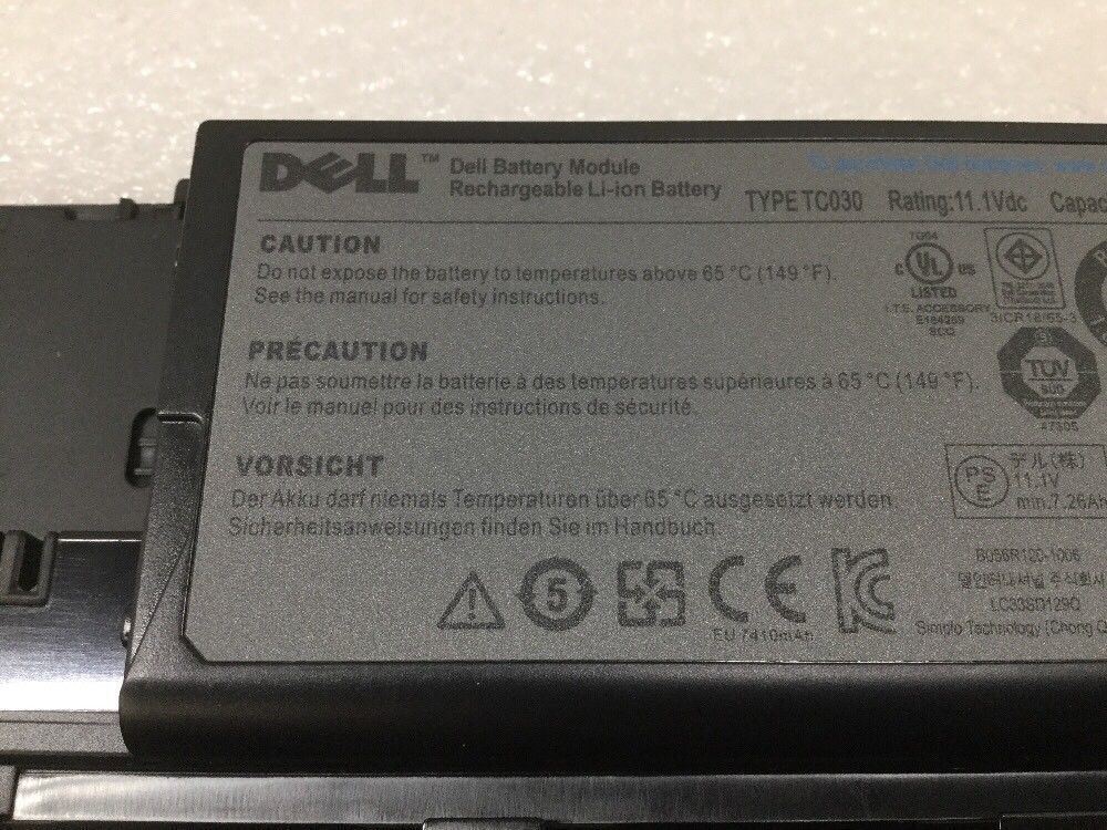 Original Dell Battery TC030 Dell Latitude D620 D630 D640 Precision M2300 PC764