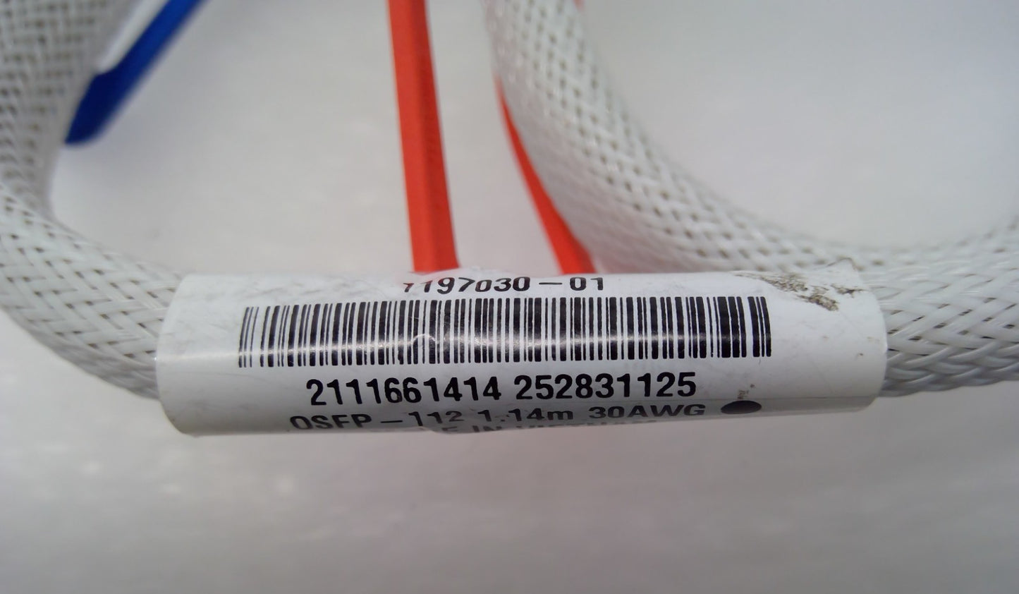 Molex 2111661414 800G OSFP-112 Passive DAC Cable 1.14m 30AWG 1197030-01