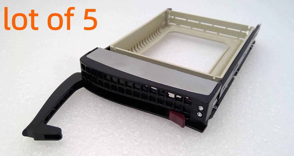 5x Supermicro 3.5"Hot Swap HDD Tray Caddy with Dummy Filler 01-SC93301-XX00C104