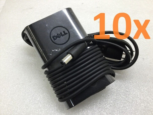 Lot of 10 - Dell 65W Laptop AC Adapter 19.5V 3.34A 6TFFF NVV12 3F1CN Charger