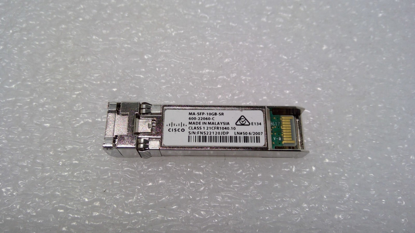 Cisco MA-SFP-10GB-SR Genuine Meraki Fiber Transceiver 600-22060-C