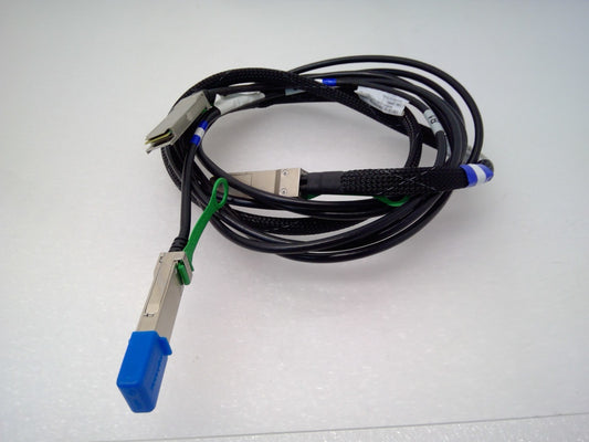 Amphenol 16001228-01 QSFP+40G DAC Cable 3M 30AWG 1-TO-2 Split Twinax Passive
