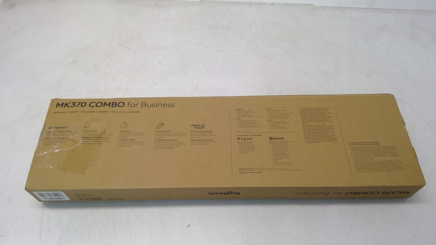 Logitech MK370 Keyboard Mouse Combo for Business Logi Bolt USB - Graphite