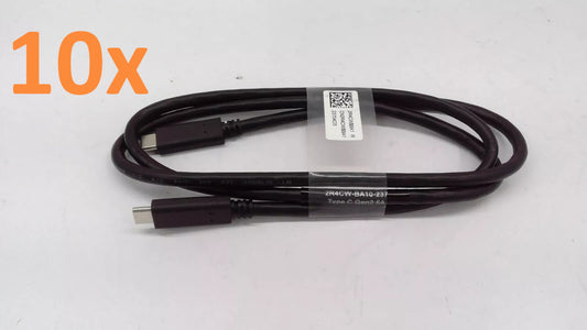 Lot of 10 NEW Dell Type-C Gen2 USB-C Cable Male 30V 5A Cord Data Sync 2R4CW
