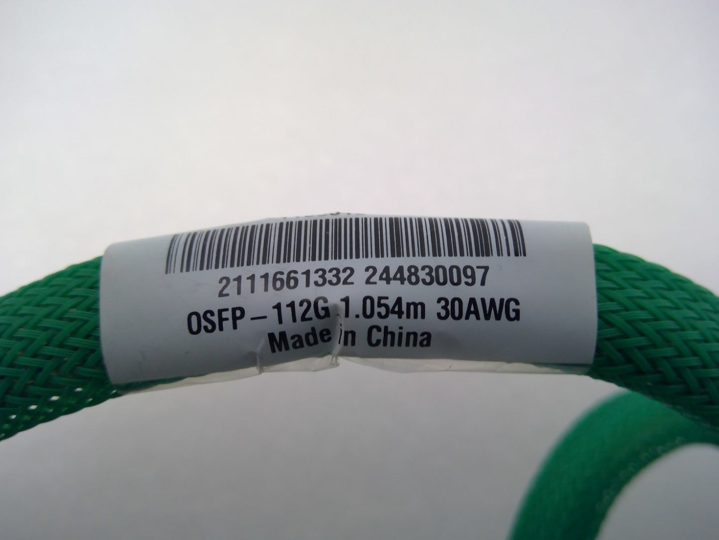 Molex OSFP-112G 800G DAC Cable 1.054M 30AWG 2111661332 1155815-03 Direct Attach