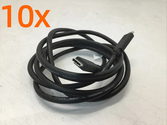 Lot of 10 USB-C to USB-C Cable Male Type-C Cable Cord Fast Charger Charging