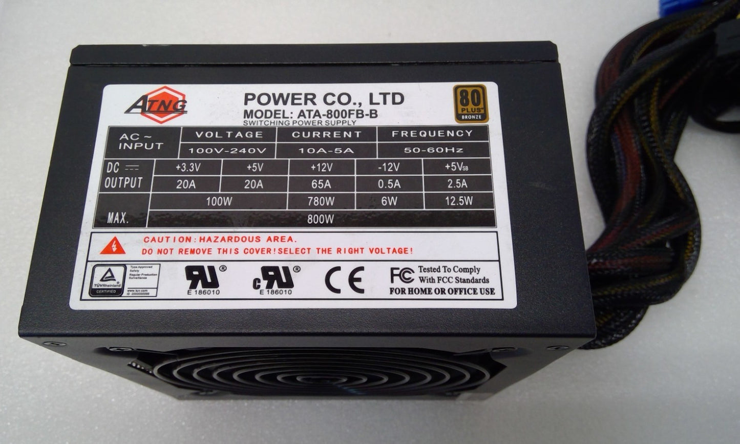 ATNG ATA-800FB-B 800W 80 Plus Bronze Desktop Power Supply