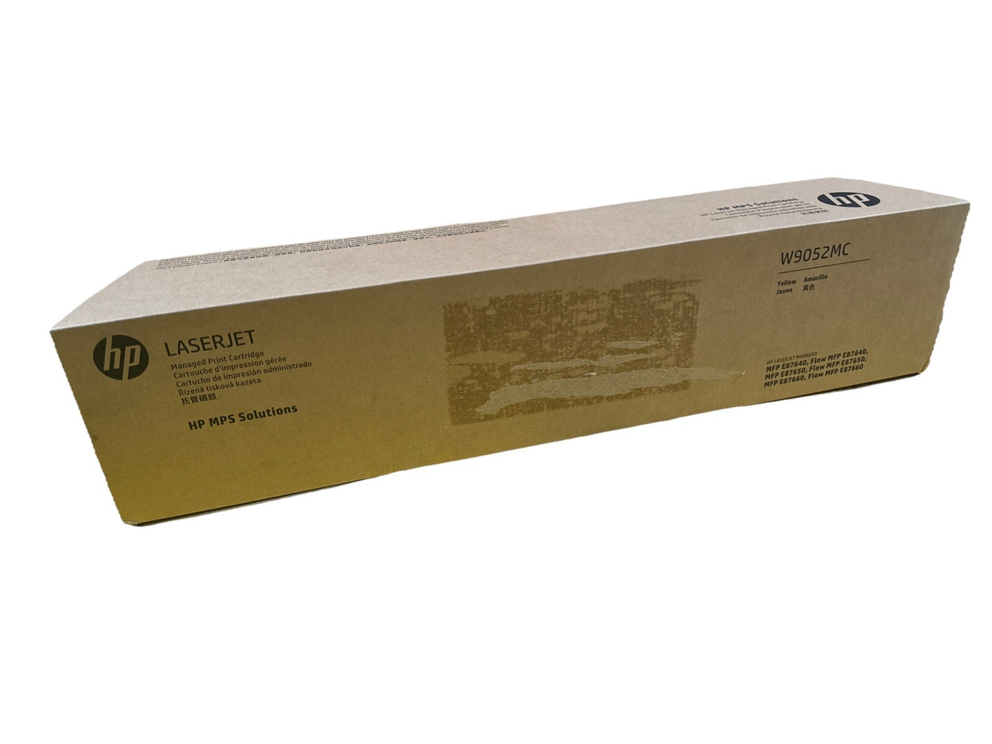 HP W9052MC Yellow Toner Cartridge Original For E87650, MFP E87650, New