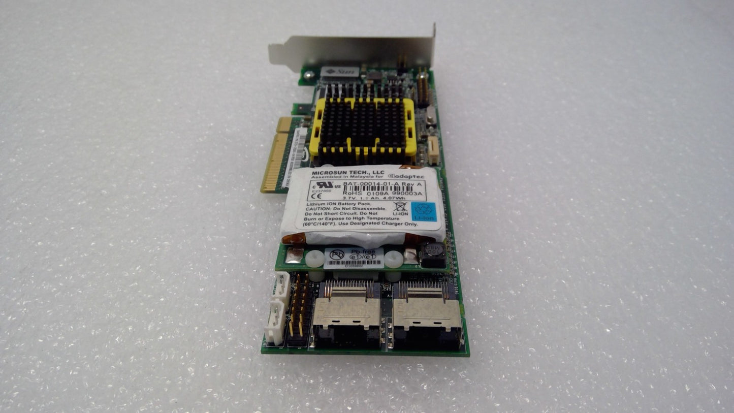 SUN CONTROLLER 375-3536-04 R50 256MB 8PORT SAS RAID PCIE BAT-00014-01 LOW PROFIL