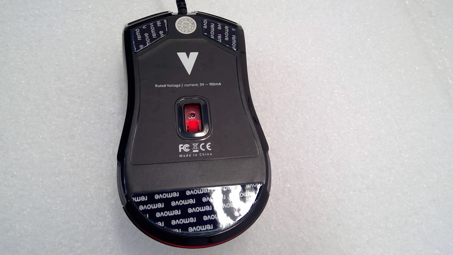 Rapoo VPRO Wired Opticl USB Gaming Mouse RGB LED Lighted  Tested
