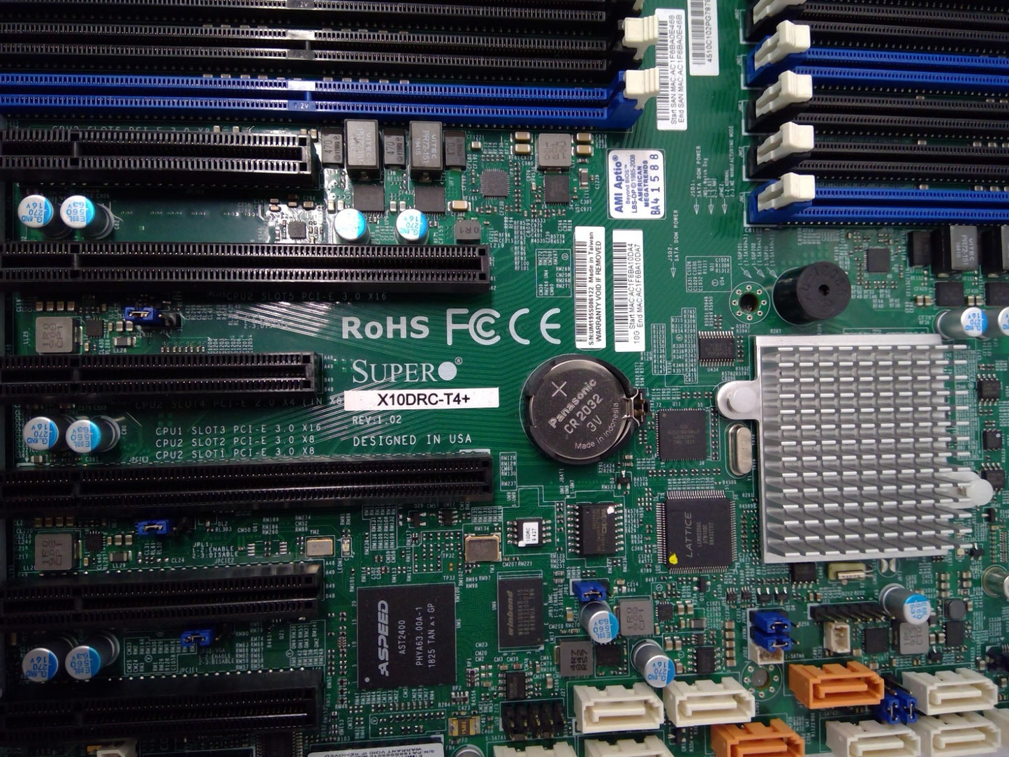 Supermicro X10DRC-T4+ Intel C612 EE.ATX Dual LGA2011-3 10Gb LAN SAS3 Motherboard