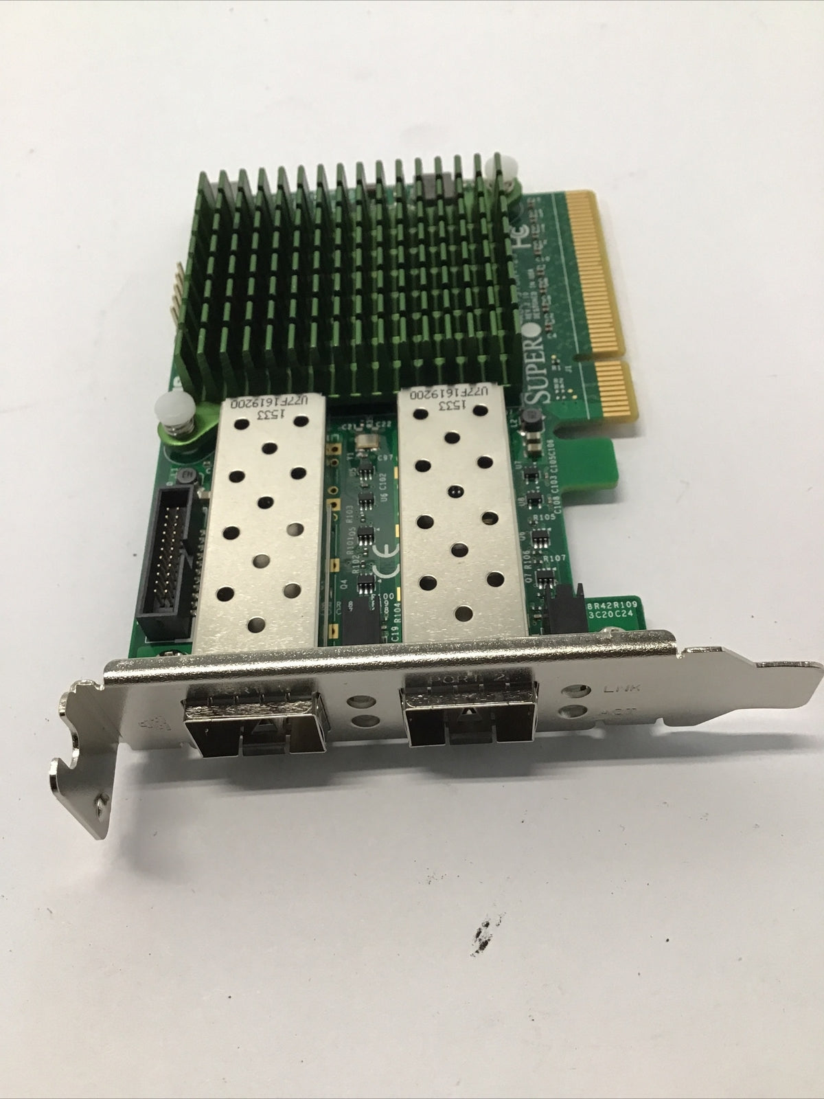 SuperMicro AOC-STGN-I2S Dual Port 10GB SFP+ PCle 10GBE Card  Intel 82599 LP