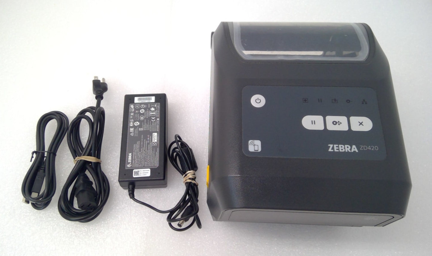 Original Zebra ZD420 Direct Thermal Printer，Bluetooth，WiFi，USB W/AC Adapter
