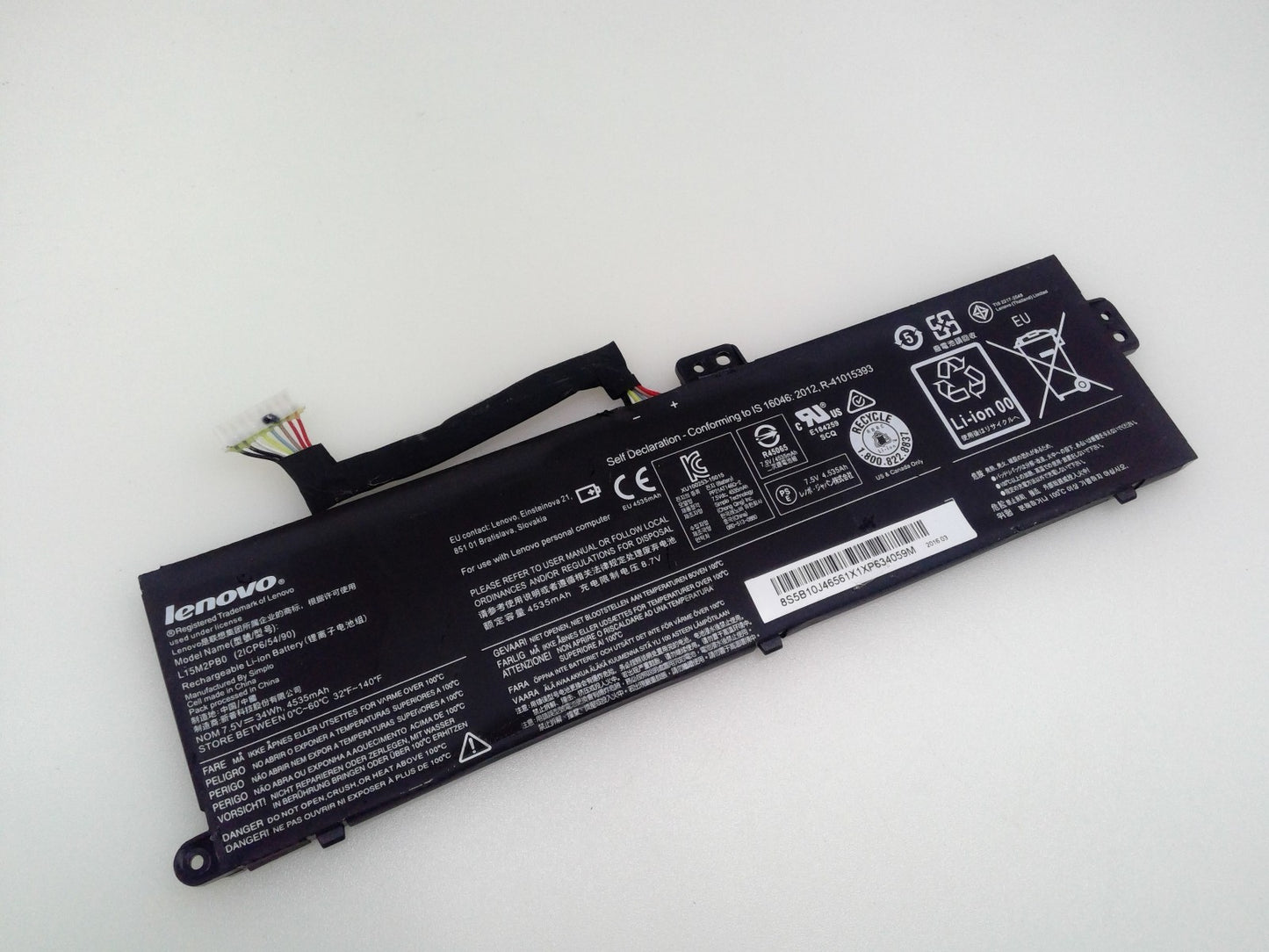 Genuine L15M2PB0 Lenovo 7.5V 34Wh Battery For ChromeBook 100S Series