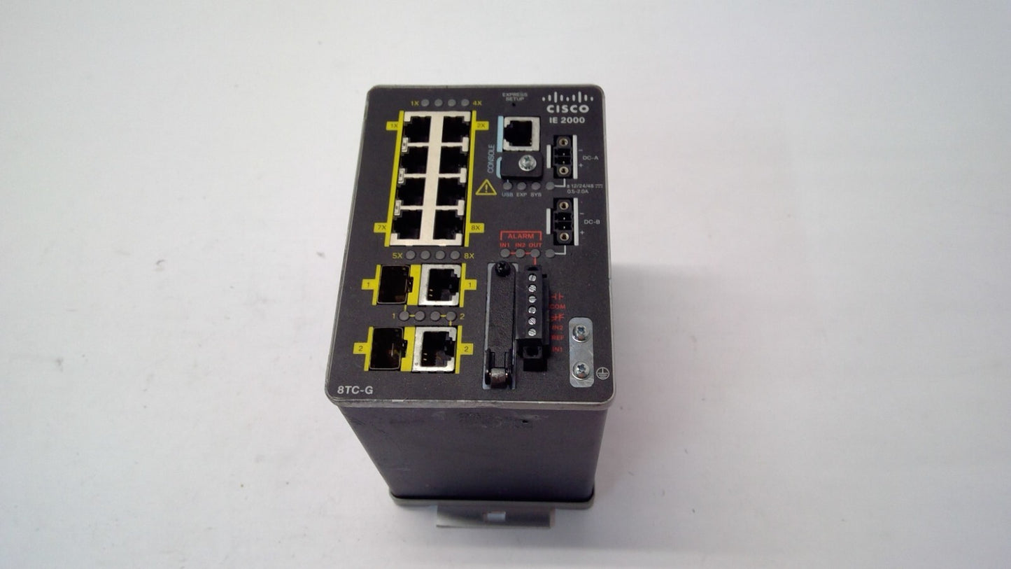 Cisco IE-2000-8TC-G-E Industrial Ethernet Switch 8x FE 2x GE Combo LAN Base DIN