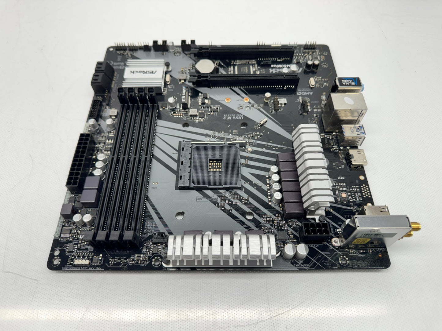 ASRock B450M/AC AMD AM4 Ryzen Motherboard mATX