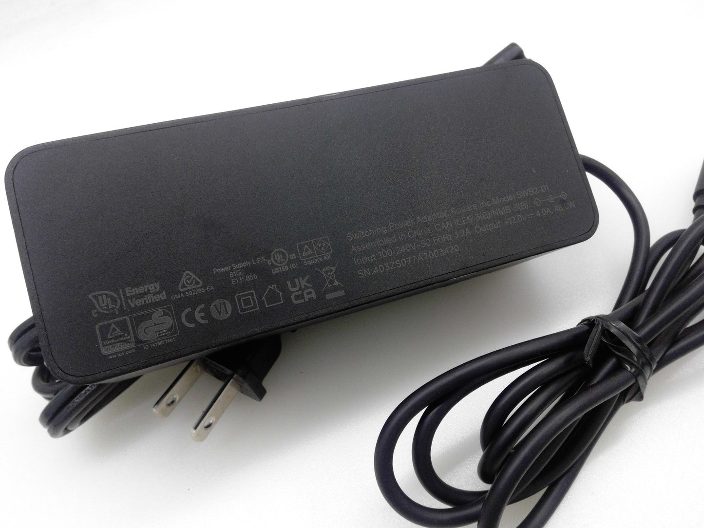 Genuine Square Switching Power Adapter 12V 48W SWB2-01 For Register POS System