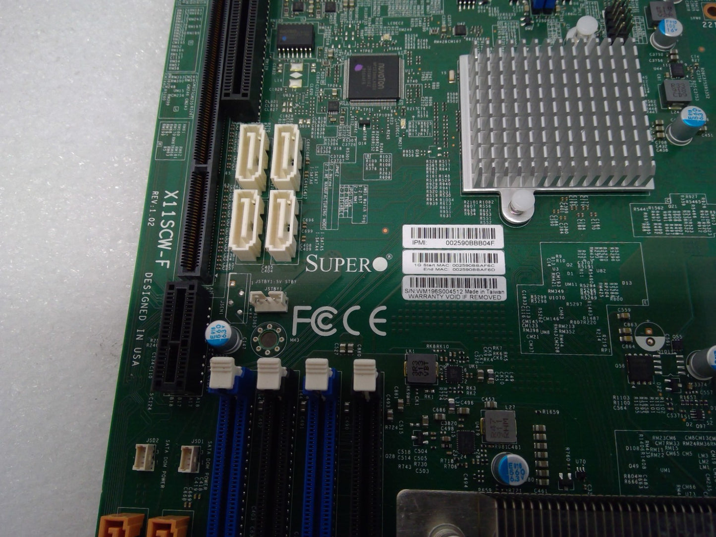 Supermicro X11SCW-F Socket(LGA 1151) DDR4 Server Motherboard -No CPU, I/O Shield