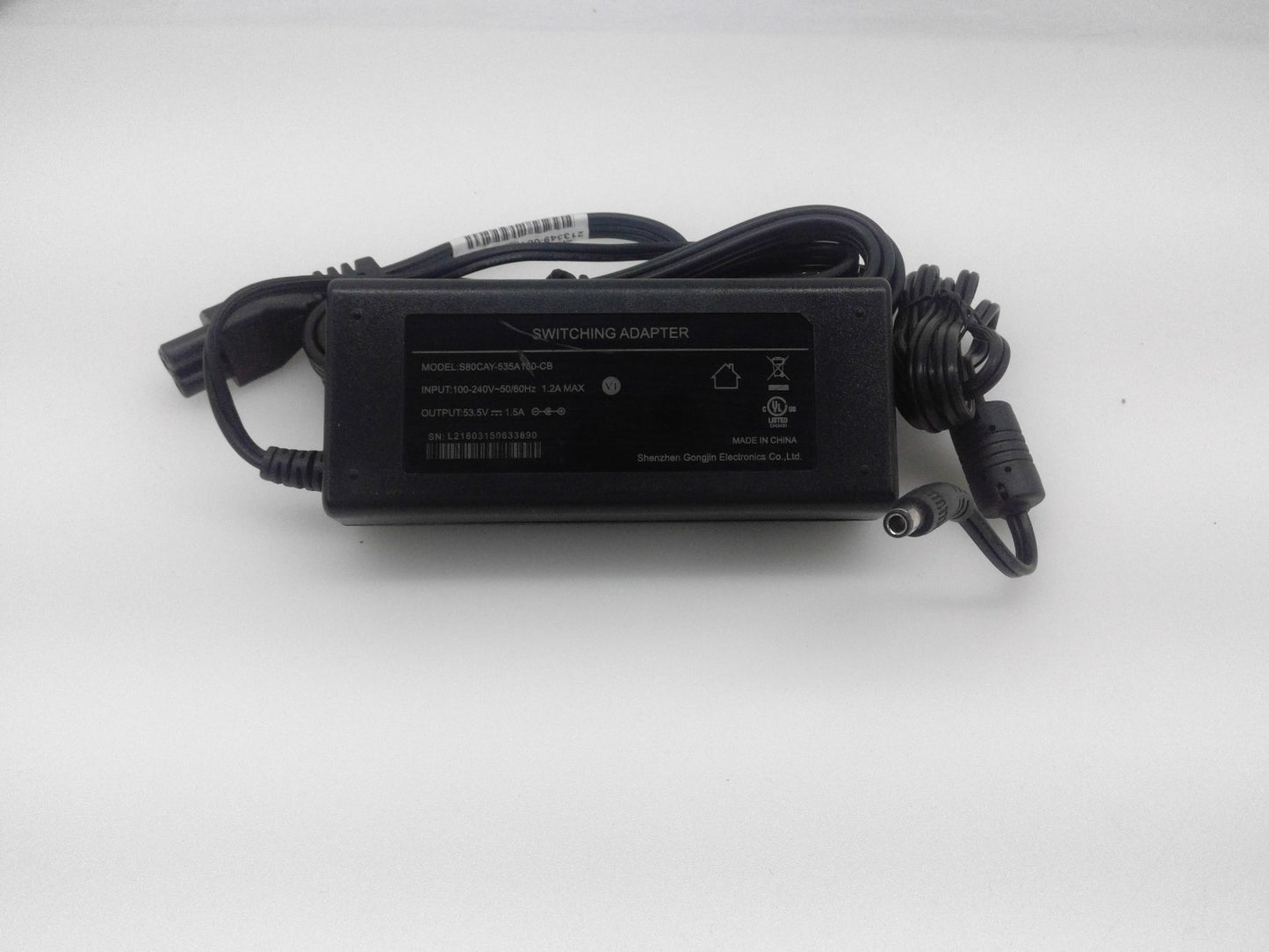SWITCHING ADAPTER S80CAY-535A150-CB 53V 1.5A Power Supply Adapter Charger