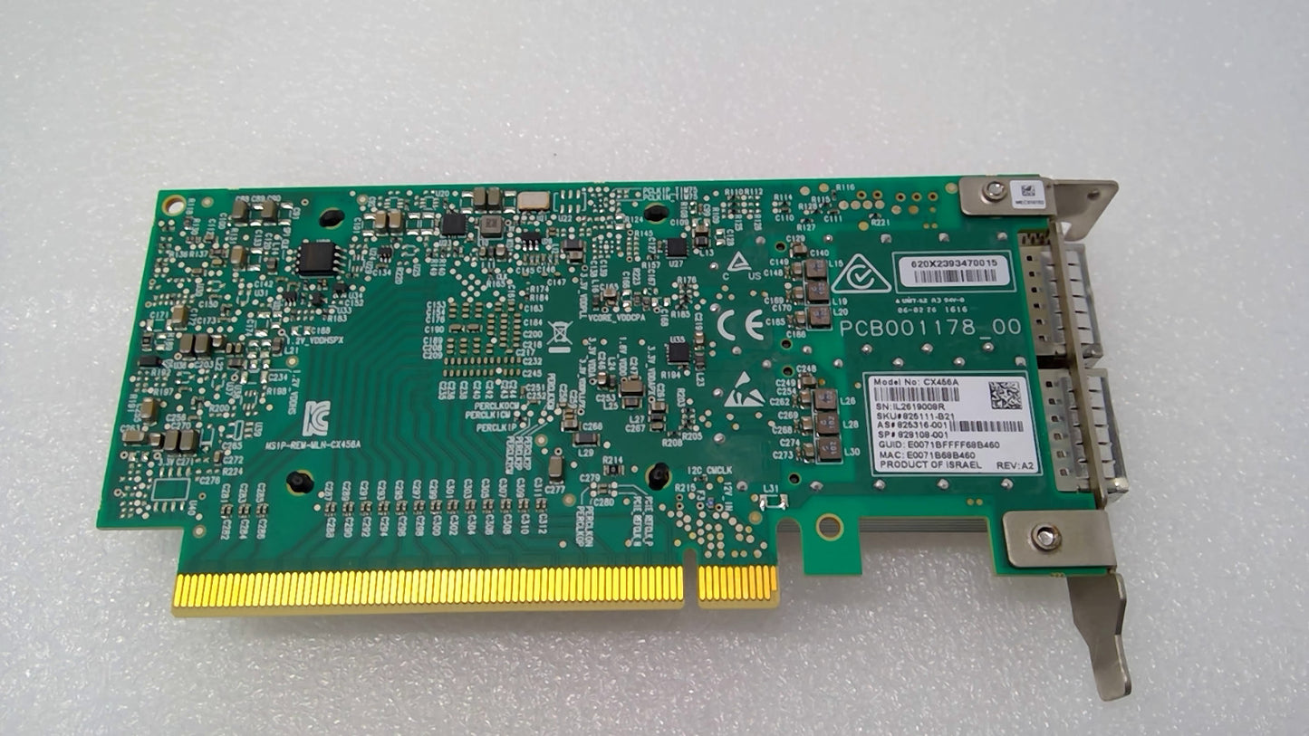 HPE Mellanox 825111-B21 828108-001 2P ConnectX-4 100Gb EDR InfiniBand QSFP28 NIC