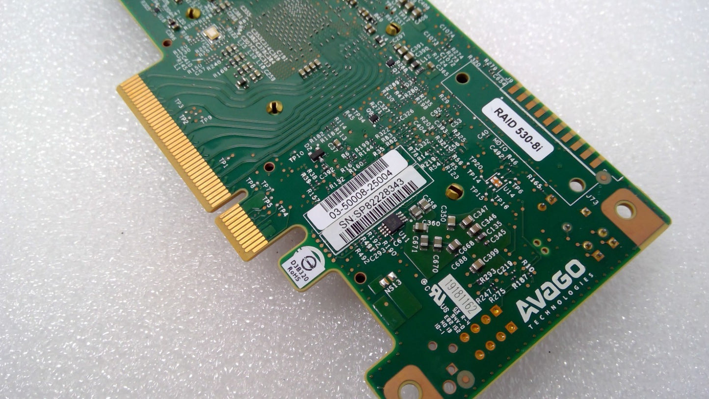 Avago RAID 530-8i PCIe 12Gb/s Controller (NO Barcket) 01KN505 02JG102