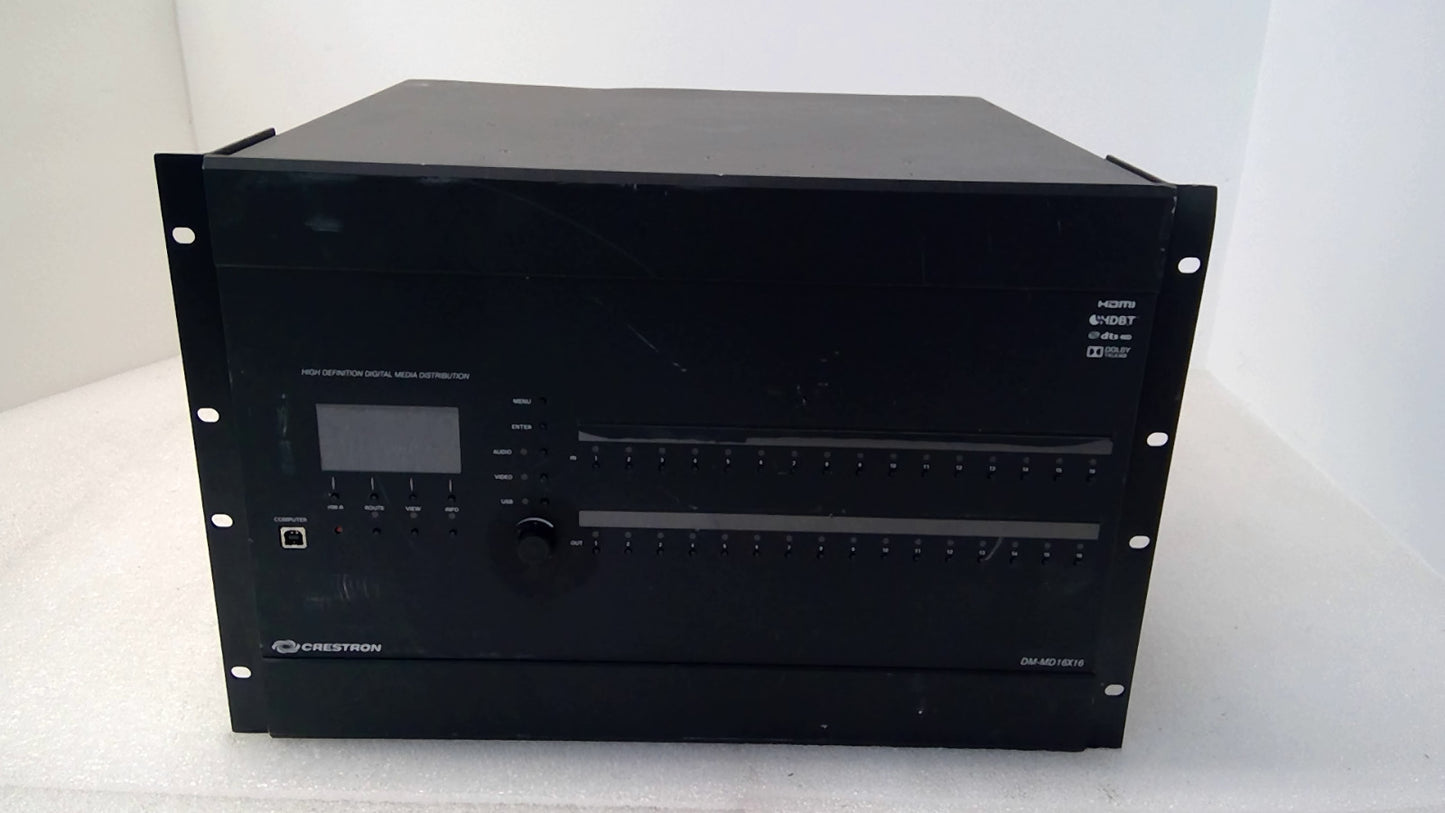 Crestron DM-MD16x16 Digital Media Switcher 32X terminals block 2X DMC-4K-HD 1LAN