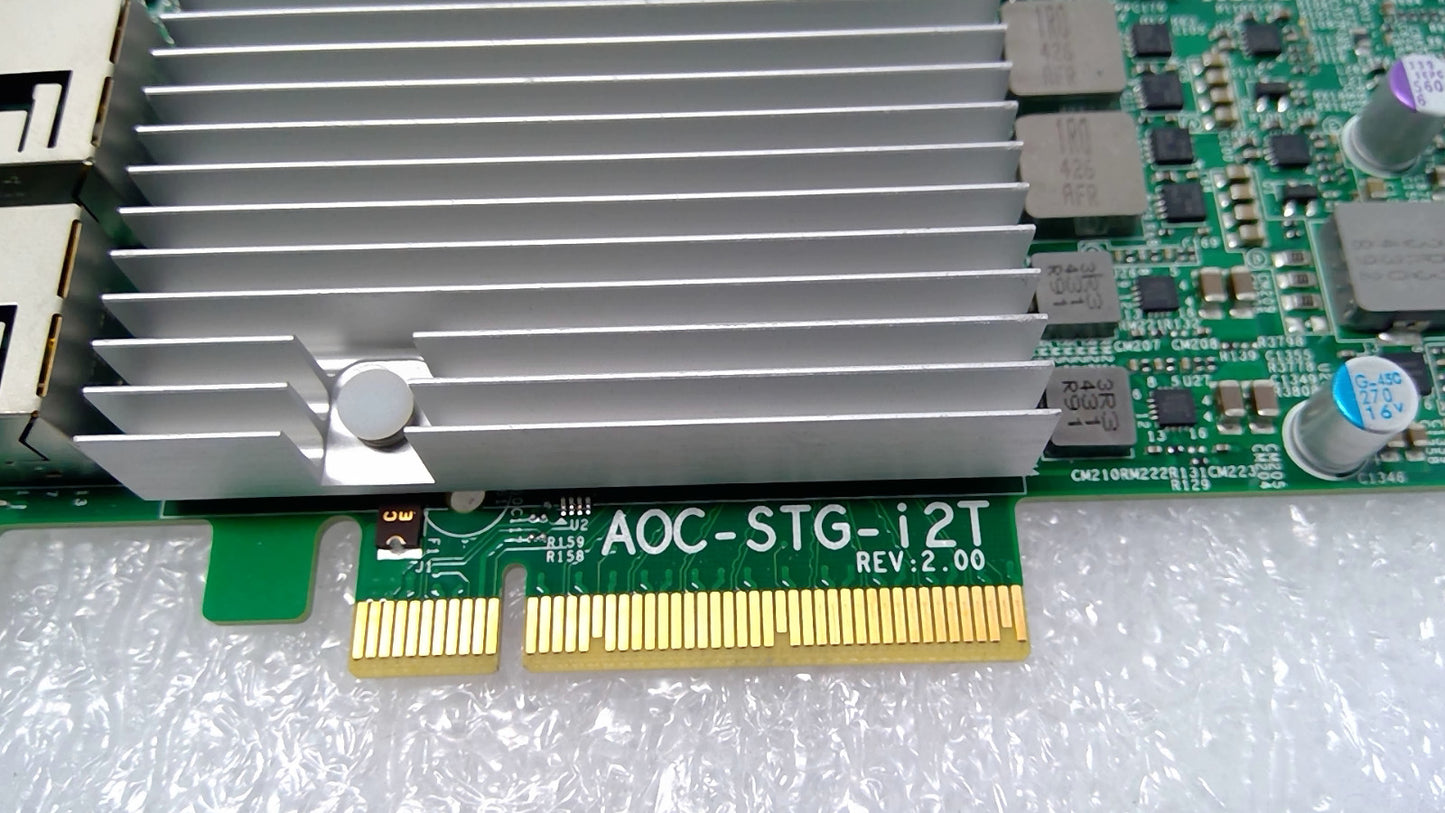 Supermicro AOC-STG-i2T 2.00 Intel X540-AT2 2-Port 10GbE RJ45 PCIe 2.1 x8 NIC