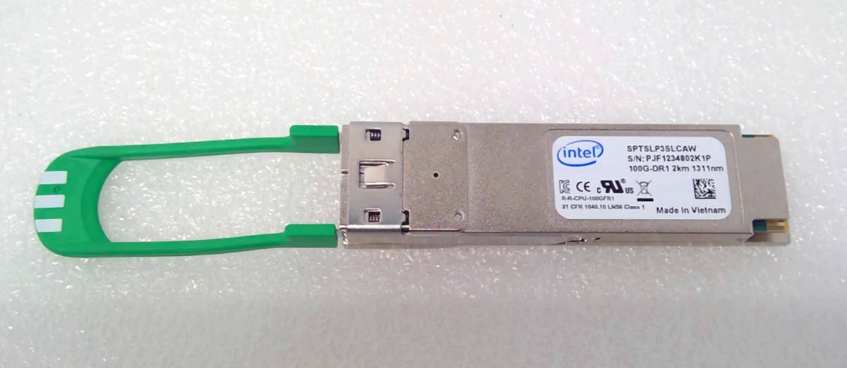 INTEL QSFP 100G DR1 SPTSLP3SLCAW 2KM 1311nm Fiber Optic Transceiver Module