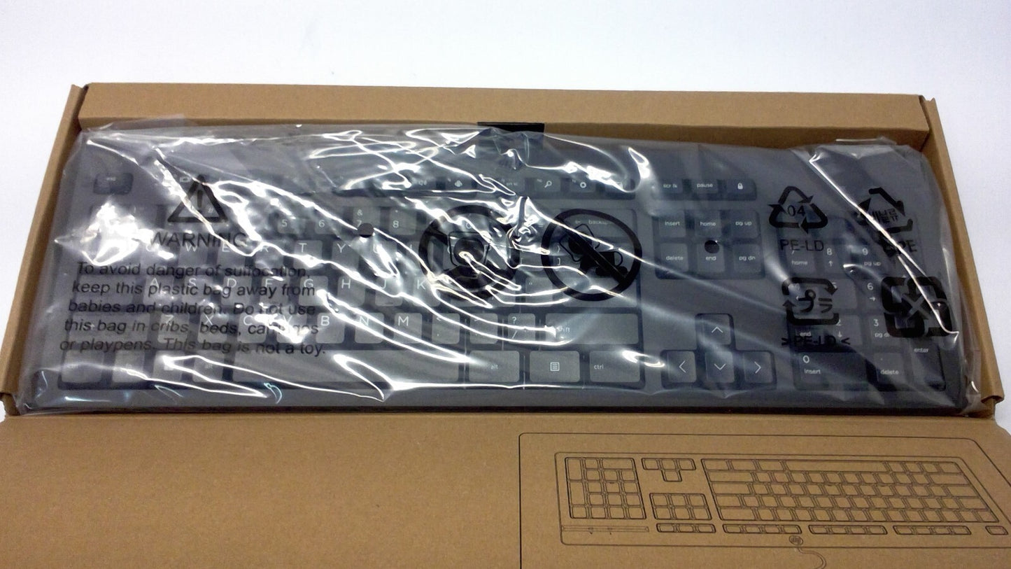 Lot of 500 - HP 125 WIRED USB KEYBOARD M27527-001 for DESKTOP PC (One Pallet)